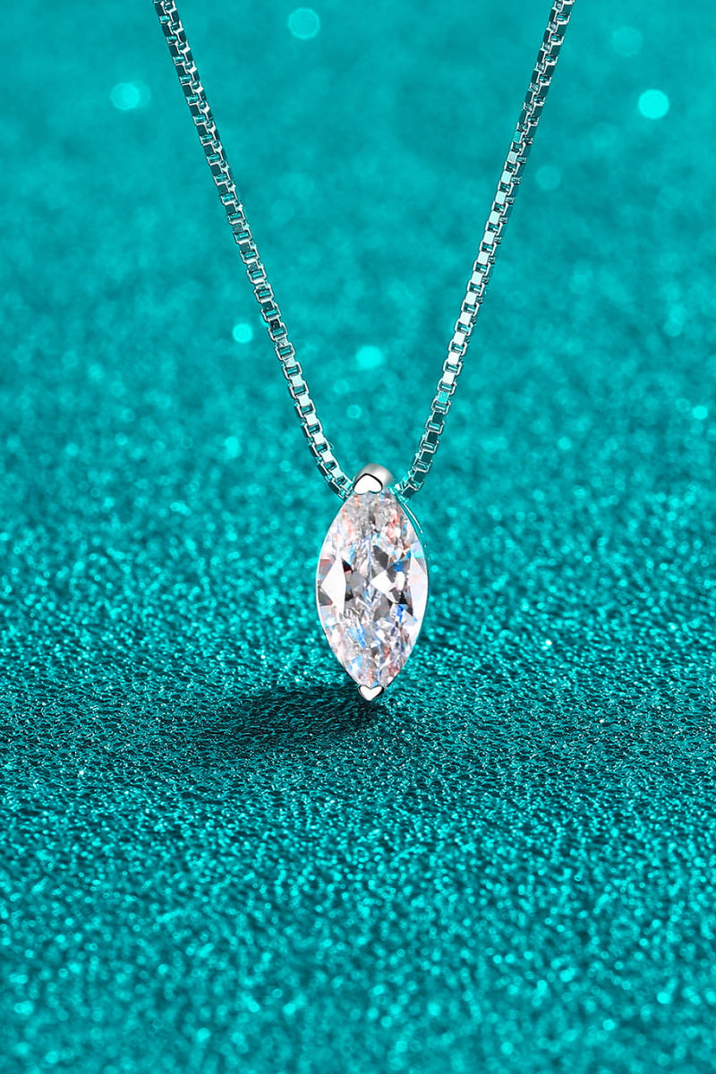 Eternal Brilliance: 1 Carat Moissanite Necklace at Burkesgarb