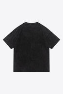 "Make a Statement: Slogan Graphic Cotton Tee by Burkesgarb | Express Yourself with Style"