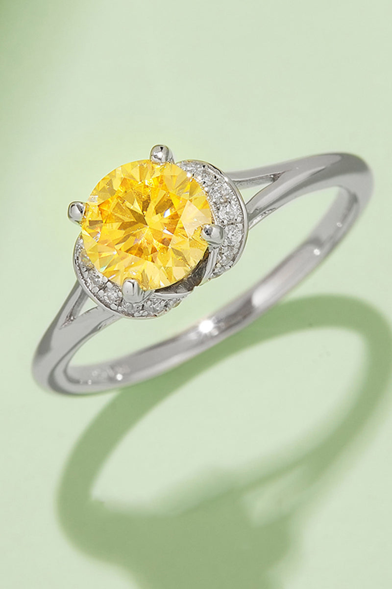 "Dazzling 1 Carat Moissanite Ring | Burkesgarb - A Sparkling Symbol of Elegance