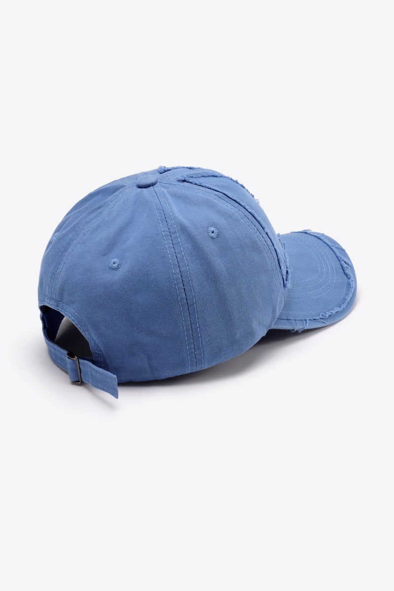 "Stylish and Casual: Distressed Adjustable Baseball Cap by Burkesgarb | Trendy and Comfortable Headwear"