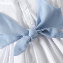 Timeless Elegance: Peter Pan Collar Flounce Sleeve Dress | Burkesgarb