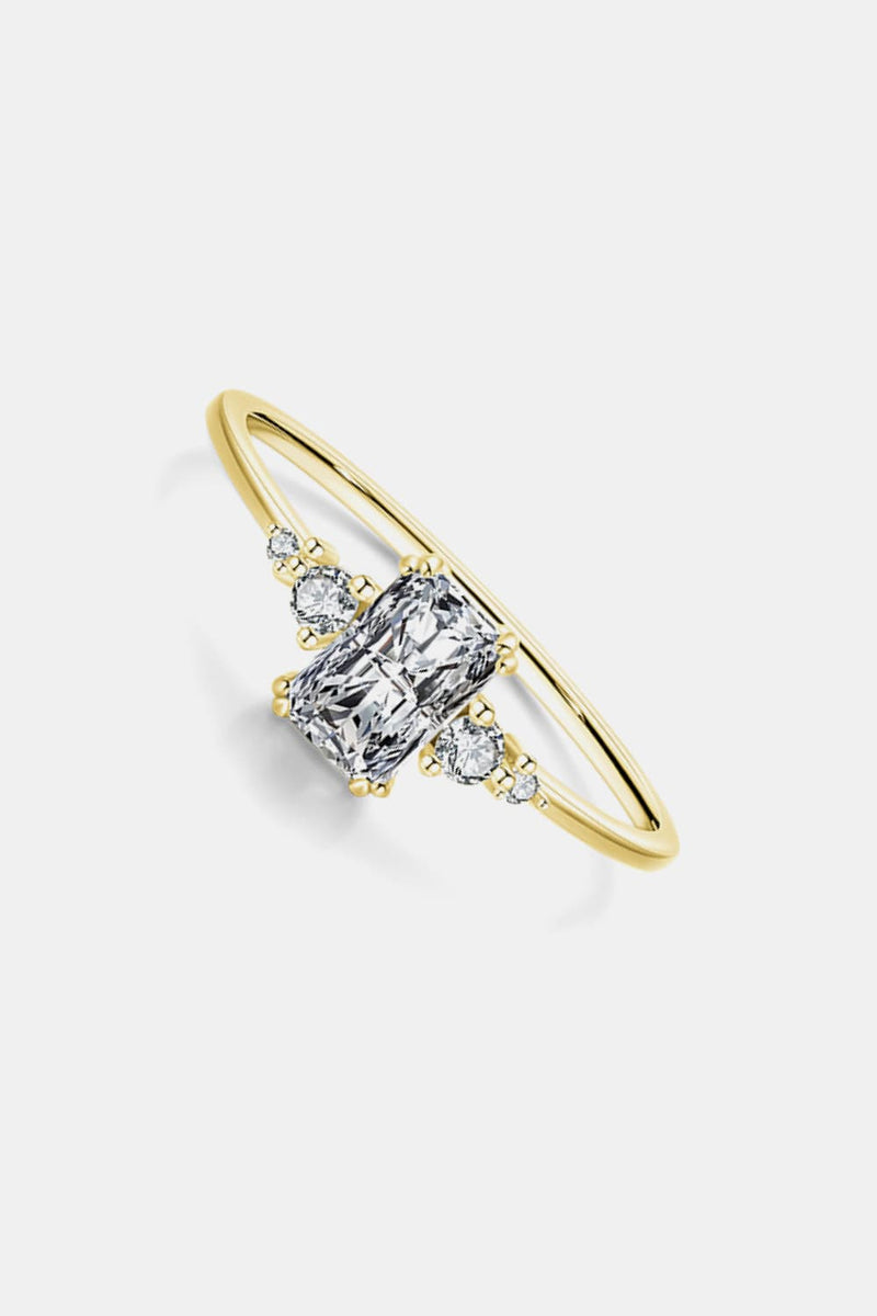 Elegance in Every Detail: 925 Sterling Silver Zircon Ring at Burkesgarb