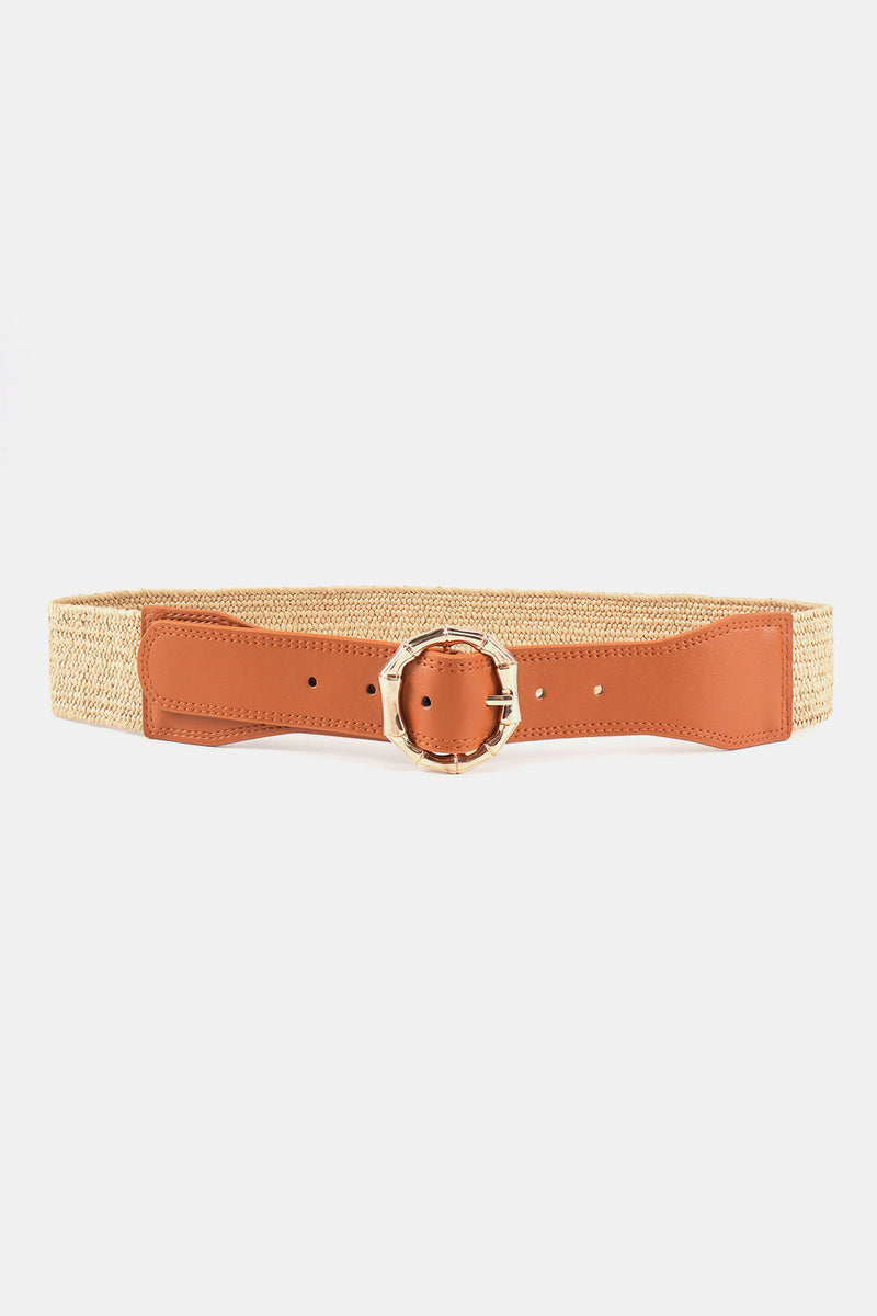 "Complete Your Look with the Stylish Alloy Buckle Braided Belt by Burkesgarb"