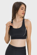 Stay Supported and Stylish with our Contrast Sports Bra | Burkesgarb