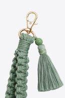 Stay Organized and Stylish: Wristlet Keychain with Tassel by Burkesgarb