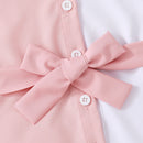 "Sophisticated and Stylish: Girls Two-Tone Dress Shirt by Burkesgarb | Chic and Versatile for Young Fashionistas"