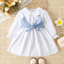 Timeless Elegance: Peter Pan Collar Flounce Sleeve Dress | Burkesgarb