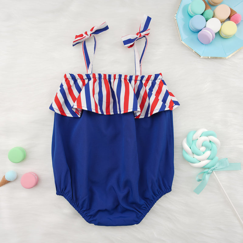 Show Your Patriotism with the Striped Red White & Blue Bodysuit at Burkesgarb