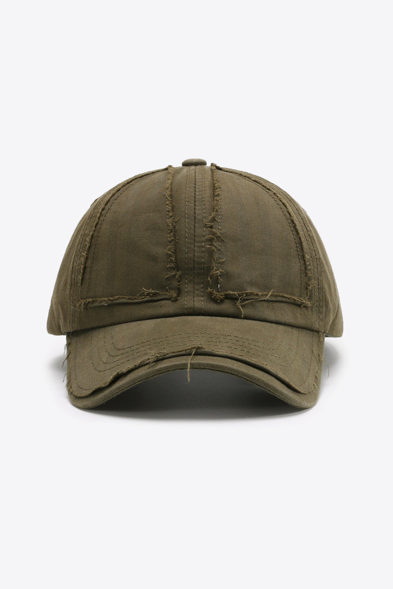 "Stylish and Casual: Distressed Adjustable Baseball Cap by Burkesgarb | Trendy and Comfortable Headwear"