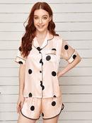 Lapel Collar Shirt and Shorts Lounge Set: Effortless Style and Comfort Combined