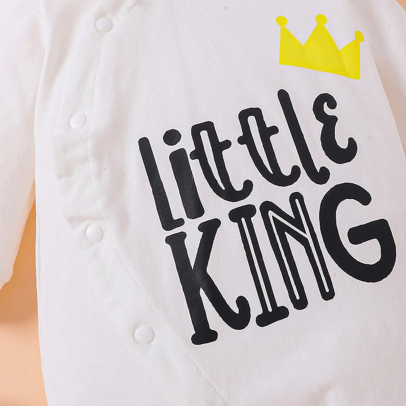 Little King Style: Hooded Bodysuit Set at Burkesgarb