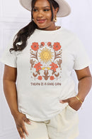 Embrace Positivity with the 'Today is a Good Day' Graphic Cotton Tee at Burkesgarb
