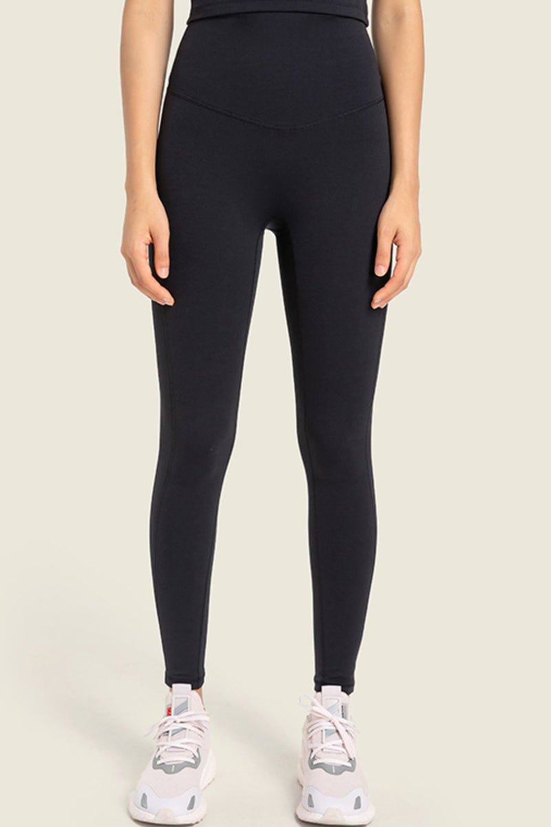 Seamless High-Rise Wide Waistband Yoga Leggings: Elevate Your Yoga Practice at Burkesgarb