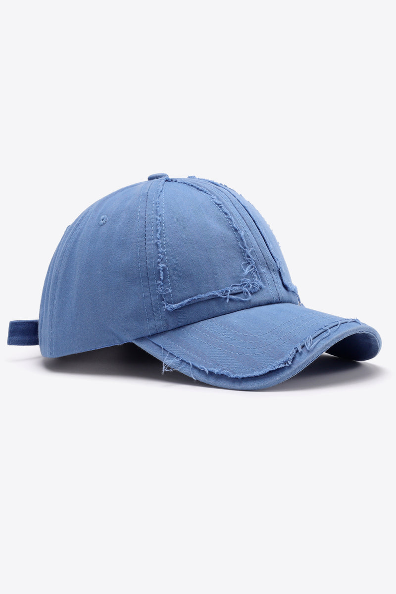 "Stylish and Casual: Distressed Adjustable Baseball Cap by Burkesgarb | Trendy and Comfortable Headwear"