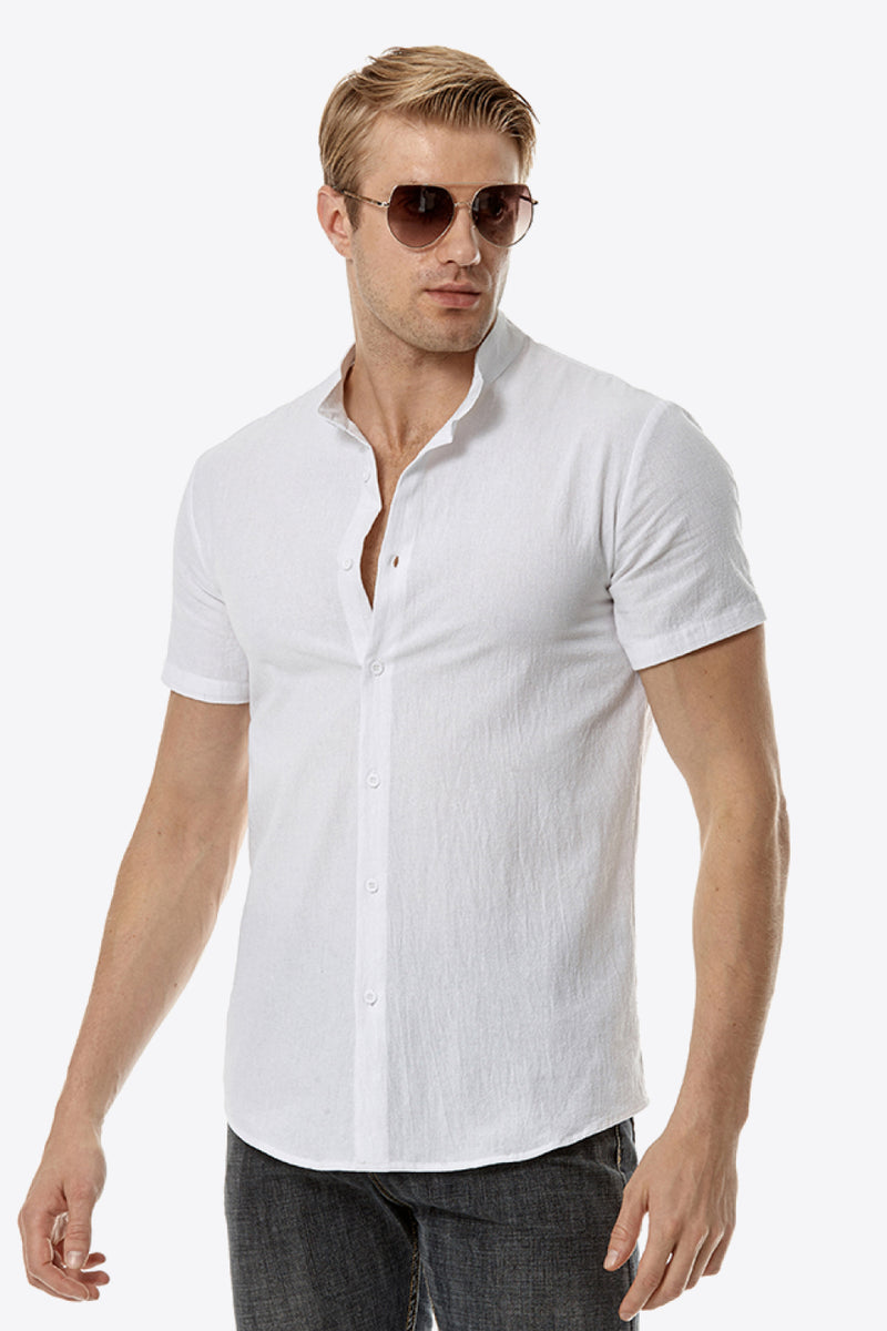 "Classic and Versatile: Button Down Short Sleeve Shirts by Burkesgarb | Stylish Men's Fashion"