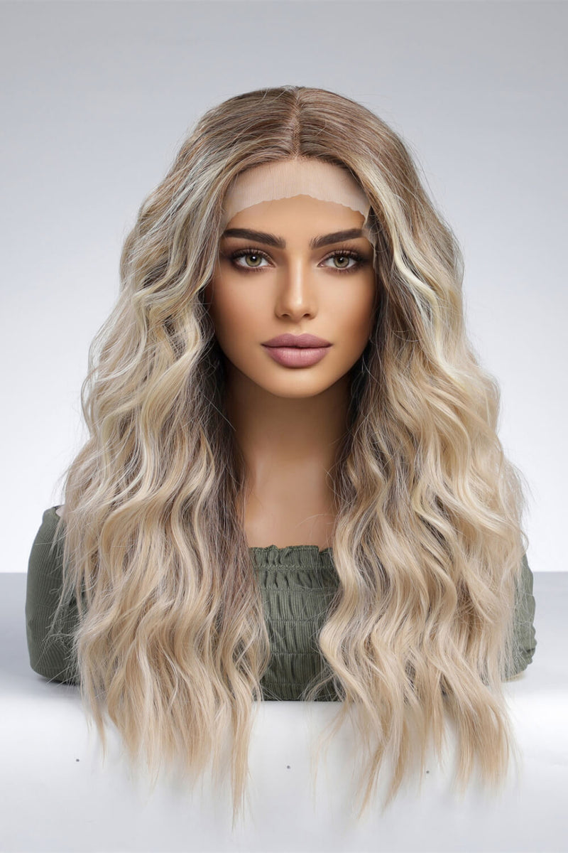 Effortless Waves: 13*2" Lace Front Synthetic Wig, Long Wave 24" Length