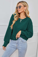 Elevate Your Winter Wardrobe with the Round Neck Dropped Shoulder Pullover Sweater at Burkesgarb