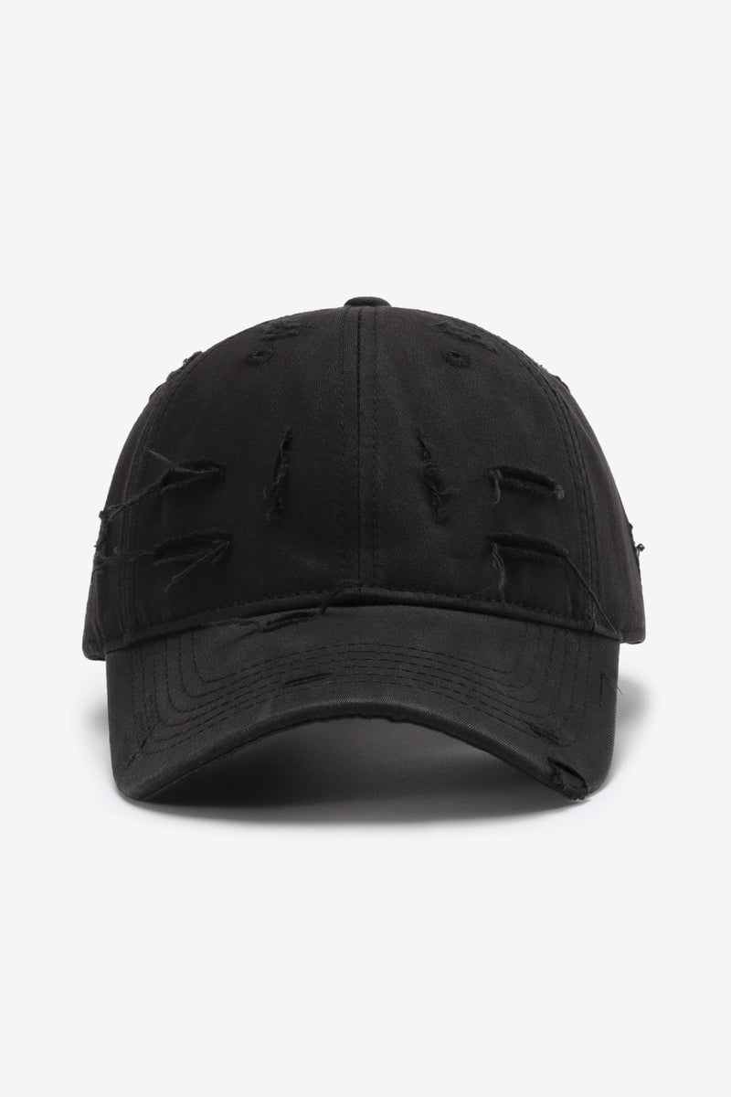 "Cool and Casual: Distressed Adjustable Baseball Cap by Burkesgarb | Trendy and Comfortable Headwear"