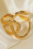 Contemporary Elegance: Modern Copper Open Ring at Burkesgarb