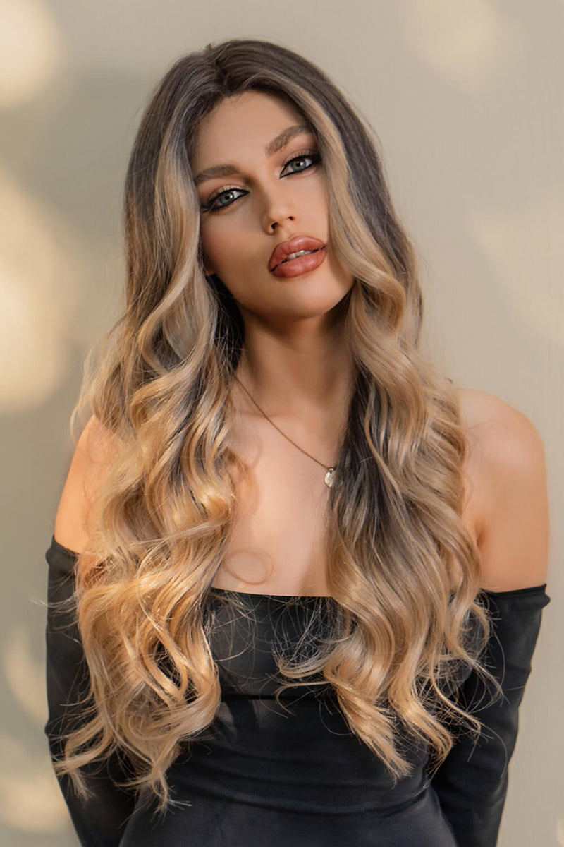 Radiant Waves: 13*2" Lace Front Synthetic Wig, Long Wave 26" Length