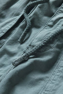 "Casual and Functional: Drawstring Cargo Shorts by Burkesgarb | Trendy and Comfortable Bottoms"