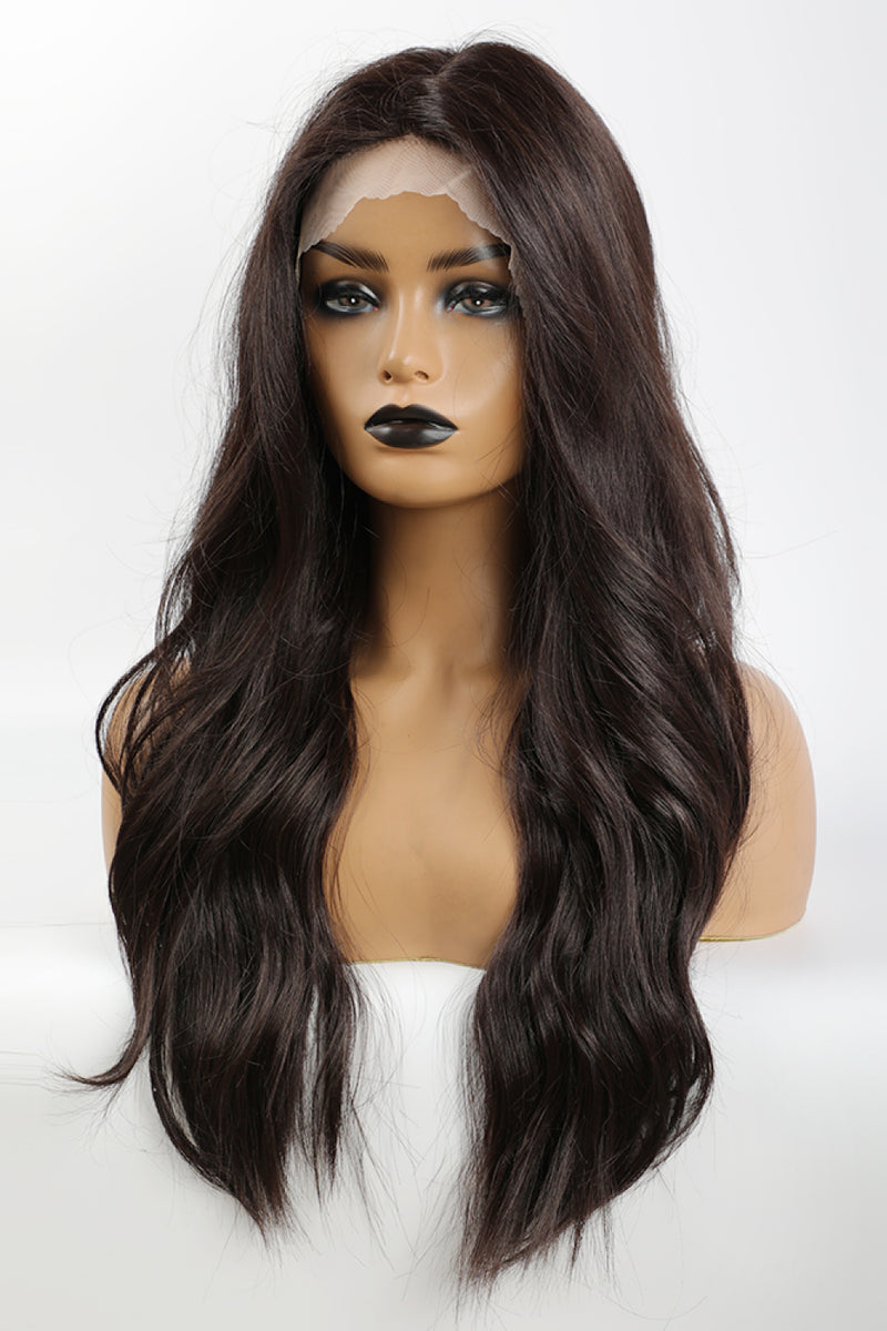 Achieve Effortless Elegance with the 13*2" Lace Front Wigs Synthetic Long Wave 26" Heat Safe in Brown