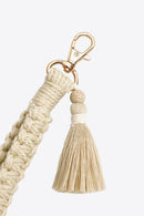 Stay Organized and Stylish: Wristlet Keychain with Tassel by Burkesgarb