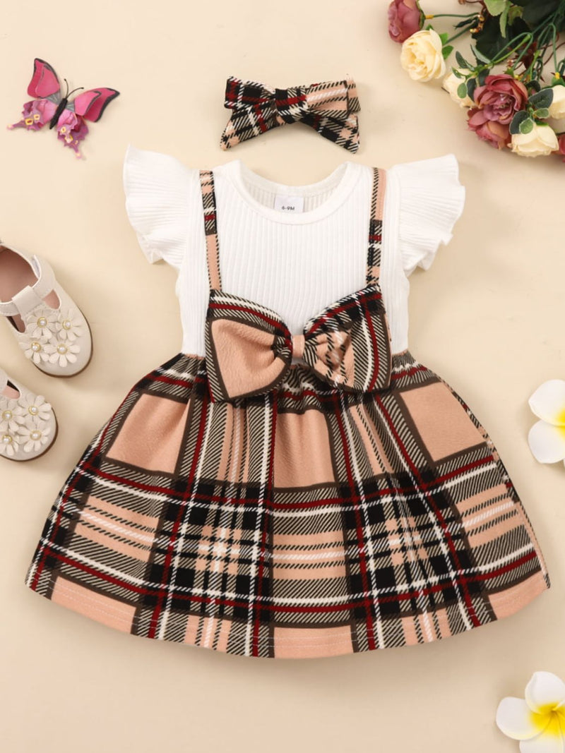 "Classic and Chic: Girls Plaid Dress by Burkesgarb | Timeless Style for Young Fashionistas"