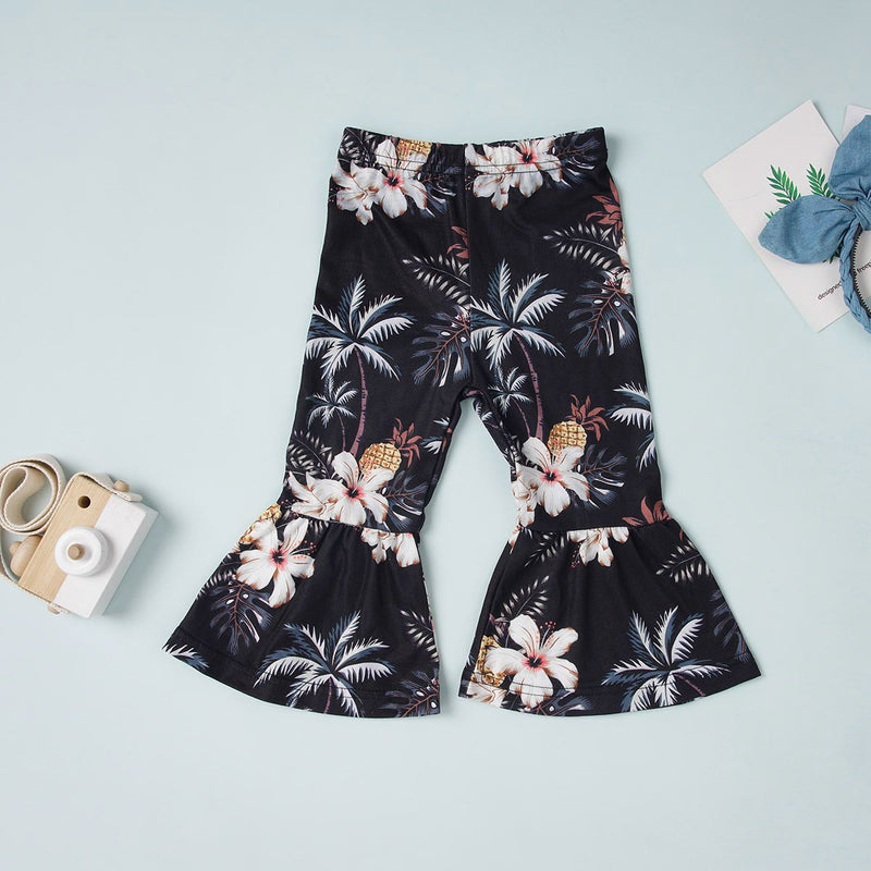 Celebrate the Season with the HELLO SUMMER Top and Floral Flare Pants Set at Burkesgarb