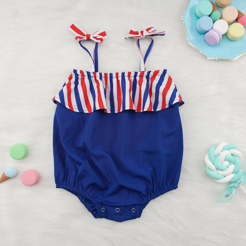 Show Your Patriotism with the Striped Red White & Blue Bodysuit at Burkesgarb