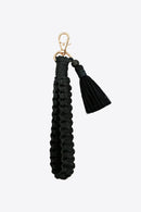 Stay Organized and Stylish: Wristlet Keychain with Tassel by Burkesgarb