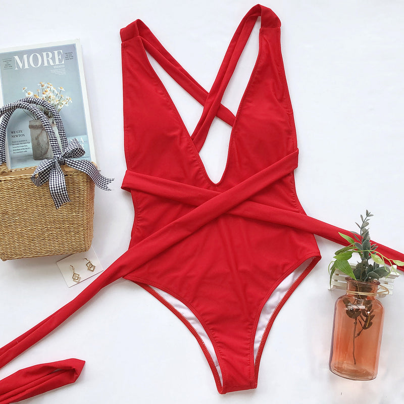 Stand Out with Confidence in a Red One-Piece Swimsuit