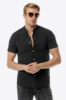 "Classic and Versatile: Button Down Short Sleeve Shirts by Burkesgarb | Stylish Men's Fashion"