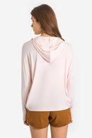 Stay Cozy and Stylish with the Zip Up Dropped Shoulder Hooded Sports Jacket at Burkesgarb