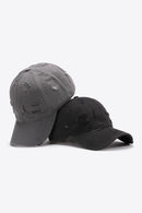 "Cool and Casual: Distressed Adjustable Baseball Cap by Burkesgarb | Trendy and Comfortable Headwear"