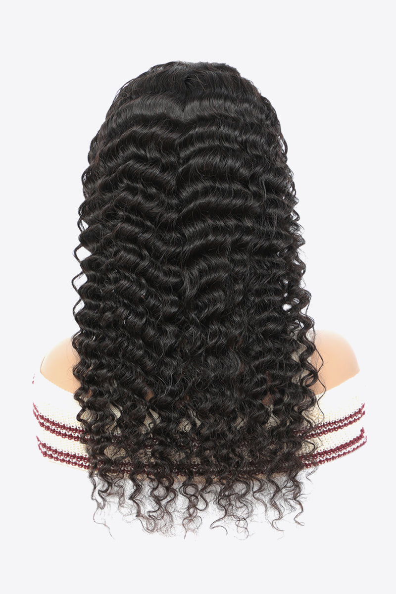 Embrace Natural Elegance with the 20" 13x4 Lace Front Wigs Human Hair Curly Natural Color 150% Density