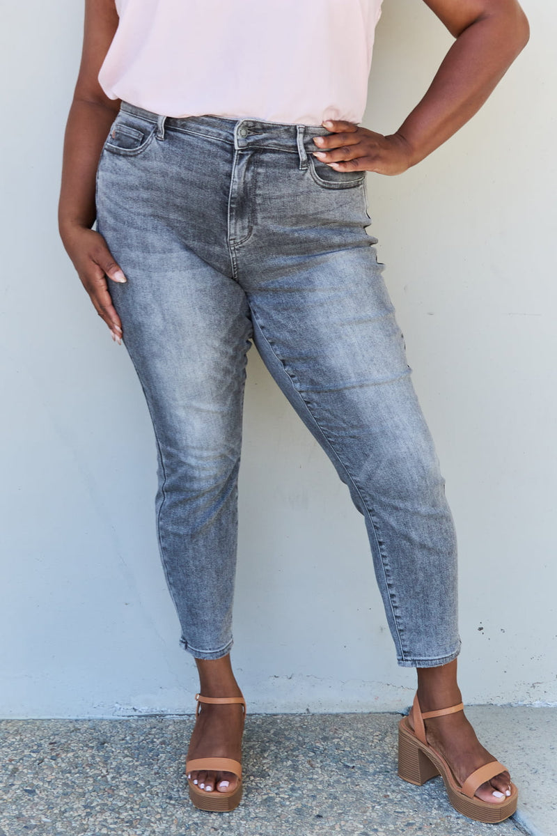 "Step into Retro Chic with Burkesgarb's High Waisted Button Fly Wide Leg Jeans | Trendy and Comfortable Denim"