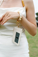 "Stay Stylish and Organized with the Beaded Bracelet Keychain with Wallet by Burkesgarb"