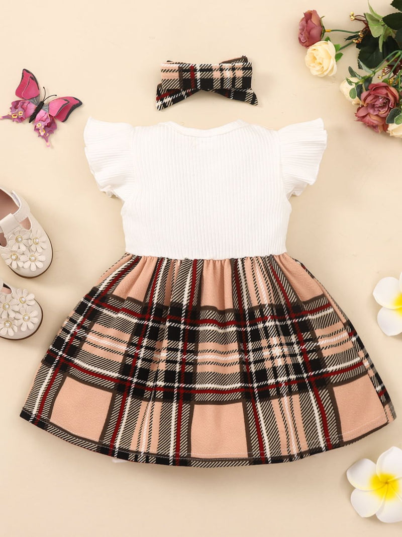 "Classic and Chic: Girls Plaid Dress by Burkesgarb | Timeless Style for Young Fashionistas"