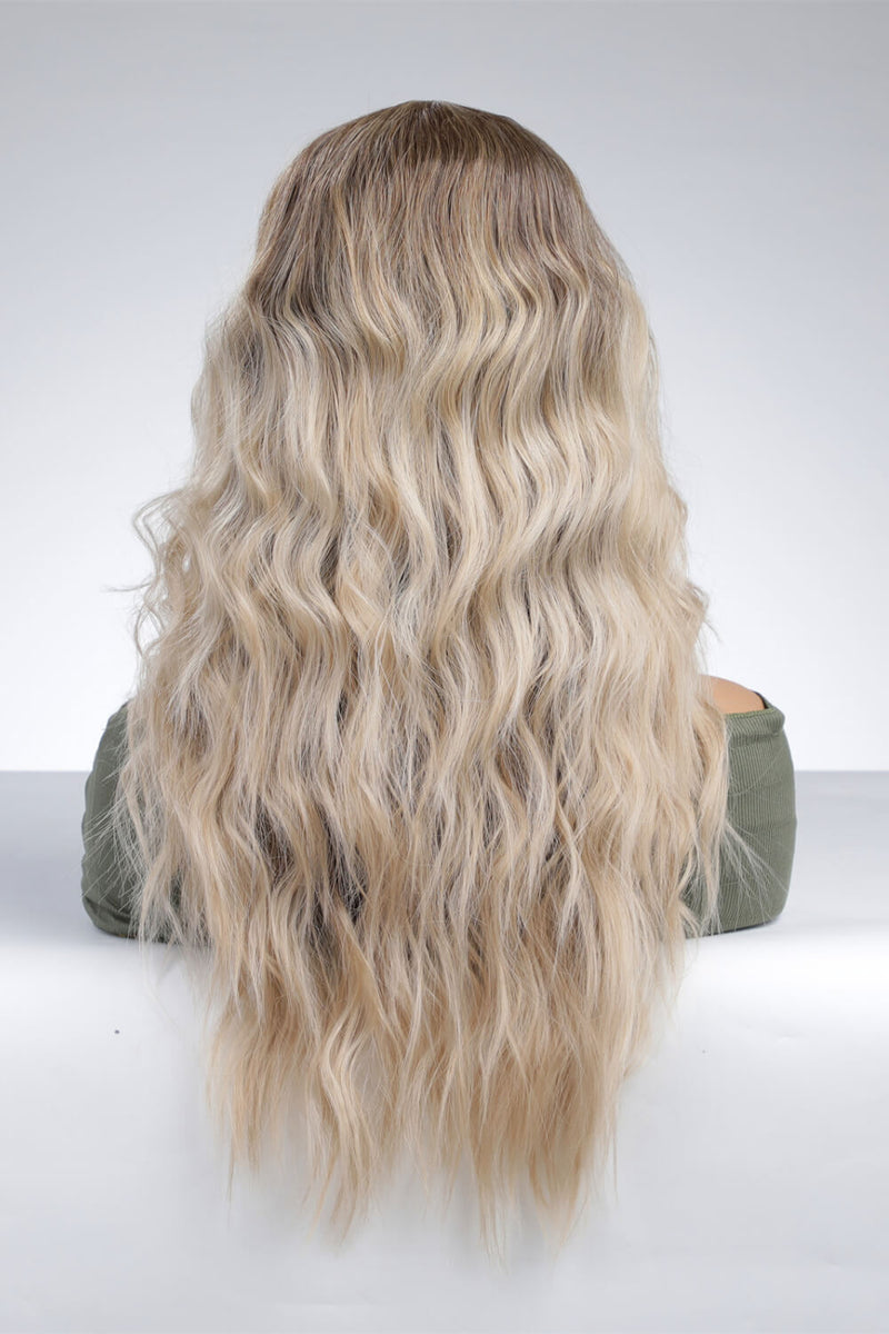 Effortless Waves: 13*2" Lace Front Synthetic Wig, Long Wave 24" Length