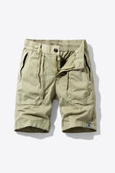 "Casual and Functional: Drawstring Cargo Shorts by Burkesgarb | Trendy and Comfortable Bottoms"