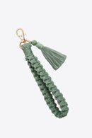 Stay Organized and Stylish: Wristlet Keychain with Tassel by Burkesgarb