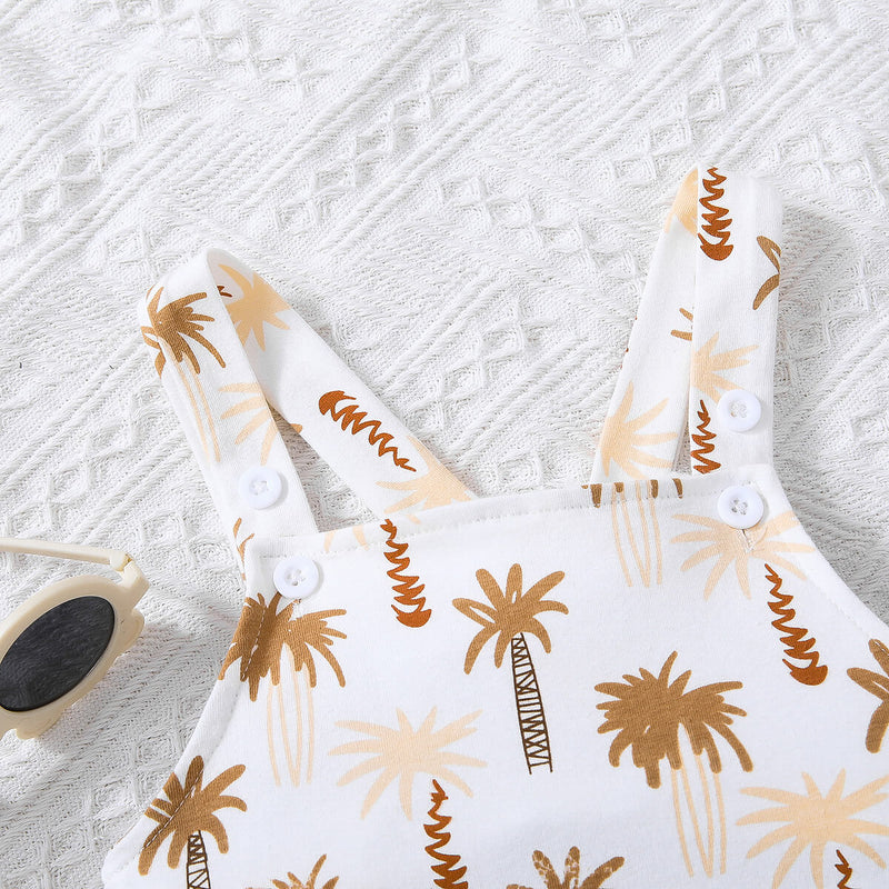 Charming and Comfortable: Babies Botanical Design Overalls at Burkesgarb