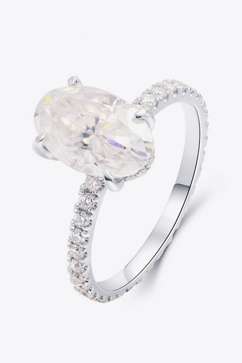 Exquisite Elegance: 14K White Gold 2.5 Carat Moissanite Ring