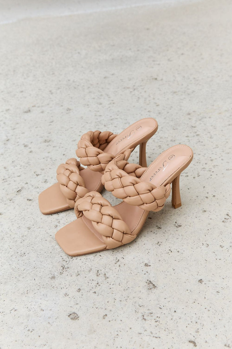 "Double Braided Strap Heels by Burkesgarb | Elevate Your Look with Chic and Trendy Women's Footwear"