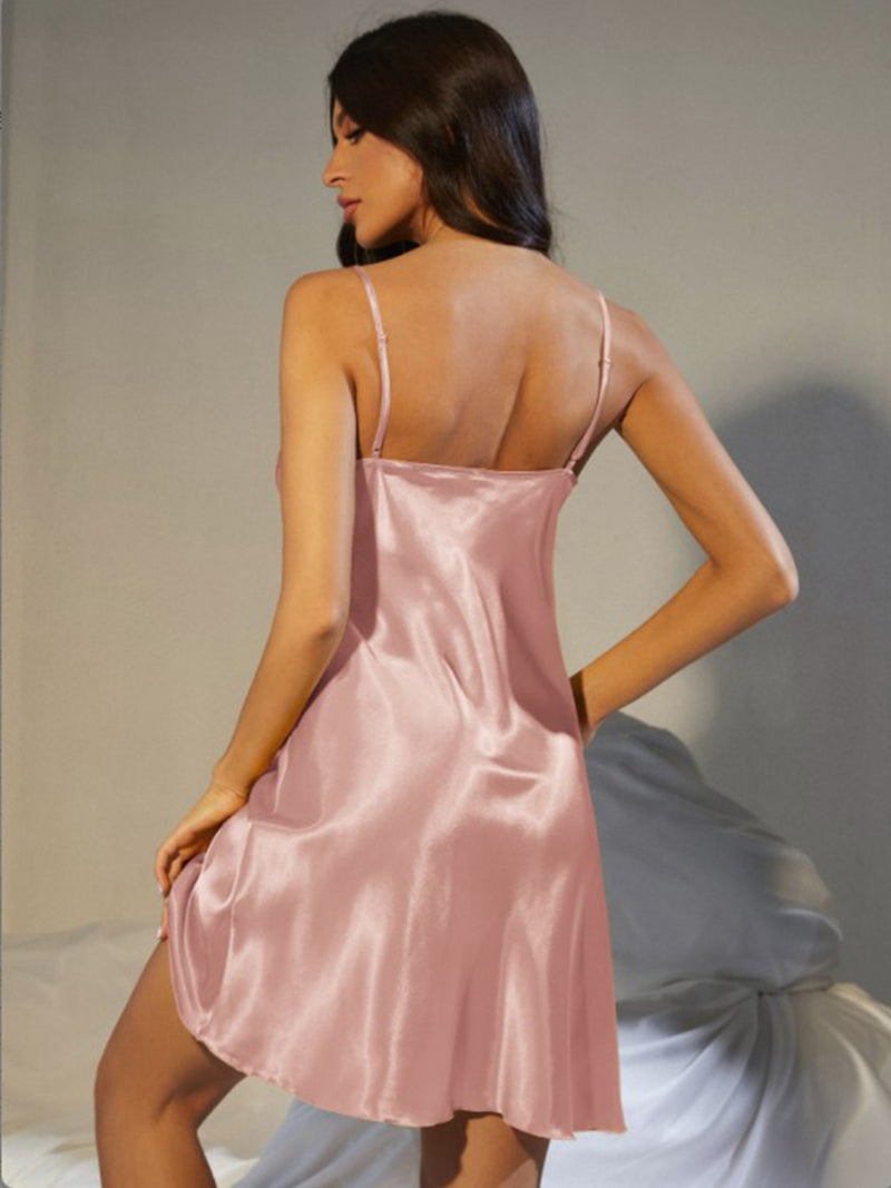 Elegant and Luxurious: Satin Night Dress at Burkesgarb