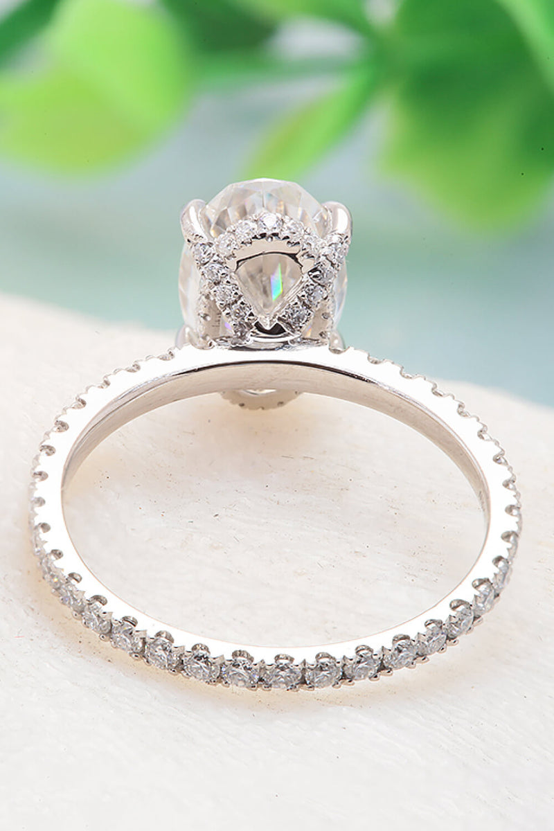 Exquisite Elegance: 14K White Gold 2.5 Carat Moissanite Ring