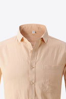 Classic Elegance and Timeless Style: Buttoned Long-Sleeve Collared Shirt