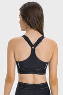 Stay Supported and Stylish with our Contrast Sports Bra | Burkesgarb
