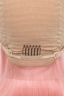 Embrace Vibrant Style: 12" 165g Lace Front Wigs in Rose Pink, 150% Density